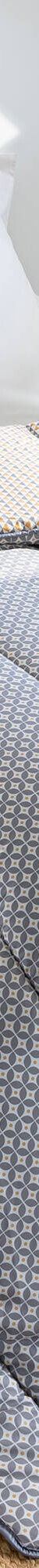 Couette microfibre micro imprimé graphique 400 g/m² (gris / jaune) Couette microfibre micro imprimé graphique 400 g/m² (gris / jaune)